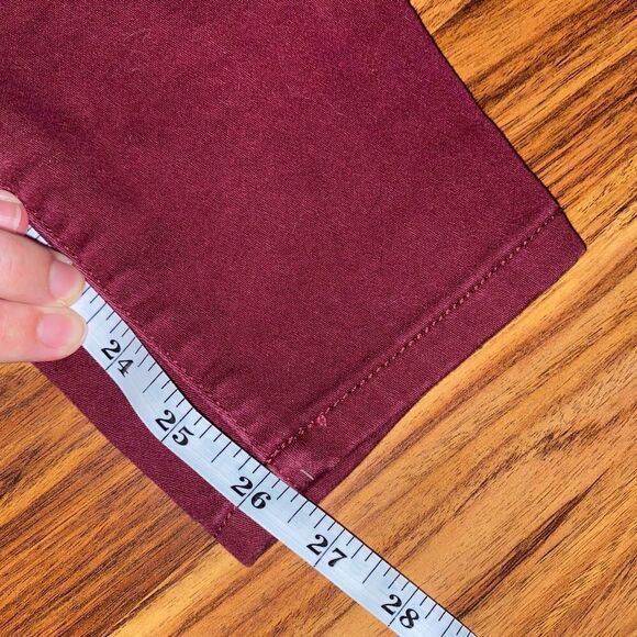 Aeropostale Deep Red High Waisted Skinny Jeans Womens Size 6 - Picture 4 of 10